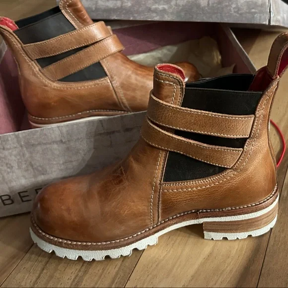 BED|STU Brown Leather Heeled Boots - Picture 4 of 4